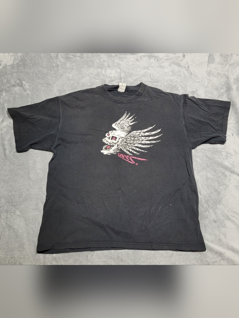 Vintage Rare Vans Skull Skateboard T-Shirt Mens Size 2XL